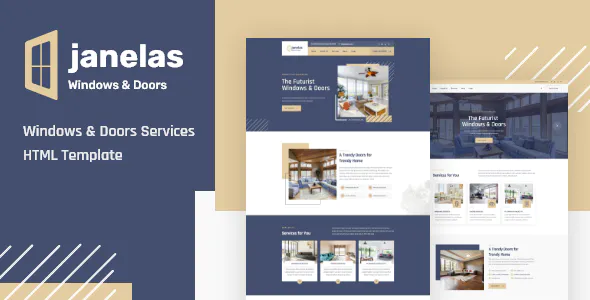 Janelas – Windows & Doors Services Elementor Template Kit