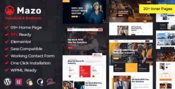 Mazo - Multipurpose Industry Factory WordPress Theme