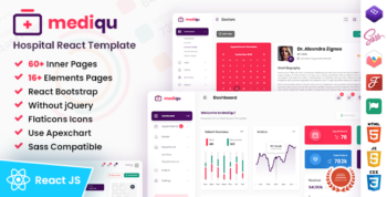 Mediqu - Hospital Angular Admin Dashboard Template