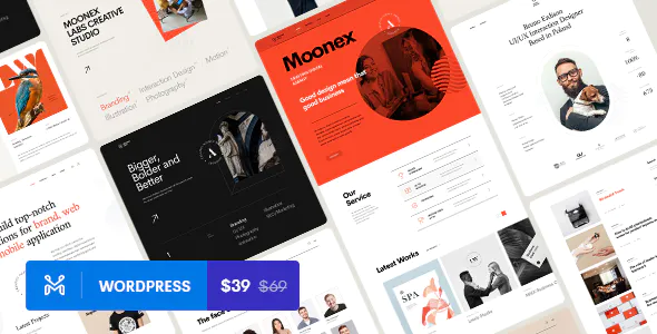 Moonex - Agency & Portfolio WordPress Theme