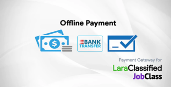 Offline Payment Gateway Plugin - LaraClassifier and JobClass