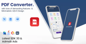 PDf Converter + QR & Barcode - Android App with - Admob Ads
