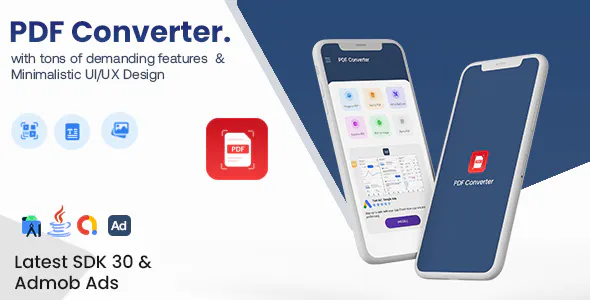 PDf Converter + QR & Barcode - Android App with - Admob Ads