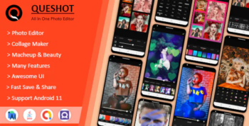 QueShot Photo Editor Pro - Collage Maker, Makeup & Beauty - All In One Photo Editor