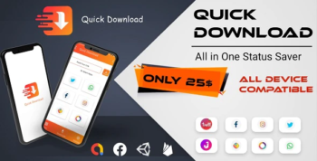 Quick Downloader : All in One Status Saver - Roposo, Sharechat, SnackVideo, Insta, FB, Whatsapp