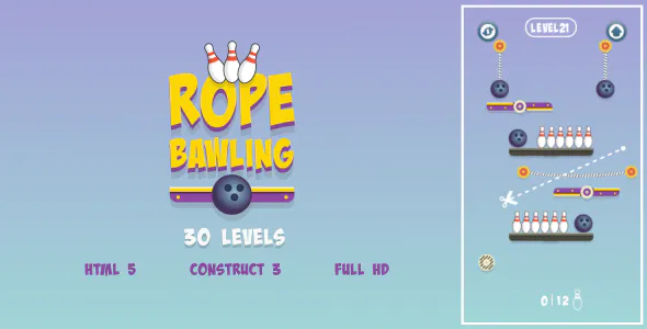 Rope Bawling - HTML5 Game (Construct3)