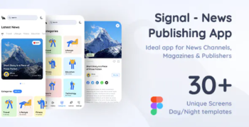 Signal - News Publishing App Figma Template