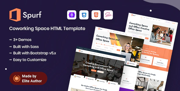 Spurf - Coworking Office Space HTML Template