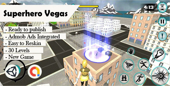 Superhero Vegas (Unity - Admob)