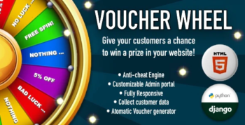 Voucher Wheel - Engage and give prizes to your customers