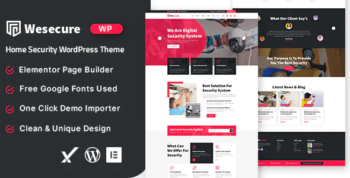 Wesecure – Home Security WordPress Theme