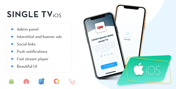 iOS - Single TV with Admin Panel