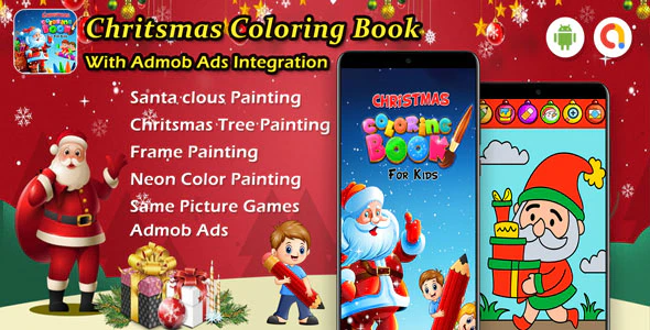Android Christmas Coloring Book - Games for Kids, Painting, Glow Draw (Android 11)