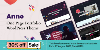 Anno - One Page Portfolio WordPress Theme