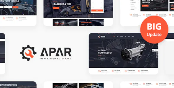 Apar - Auto Parts WordPress Shop Theme