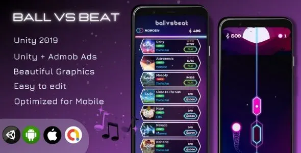 Ball Vs Beat - Unity Game (Unity + Admob Ads)