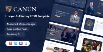 Canun - Lawyer & Attorney WordPress Theme