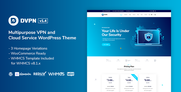 DVPN - Multipurpose VPN WordPress Theme