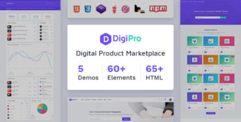 DigiPro - Digital Marketplace HTML Template with Dashboard