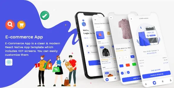 E-Commerce App - Fully Customisable React-Native Template