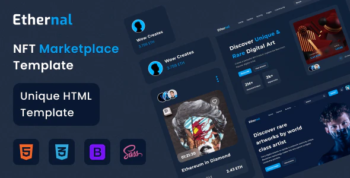Ethernal - NFT Marketplace HTML Template