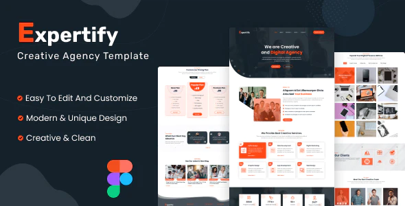 Expertify - Creative Agency Figma Template