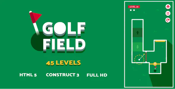 Golf Field - HTML5 Game (Construct3)