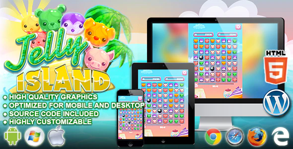 Jelly Island - HTML5 Matching Game