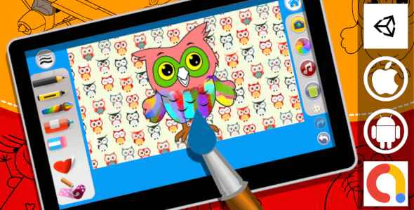 Kids Coloring Book With Magic Pen - Unity Game With AdMob For Android And iOS