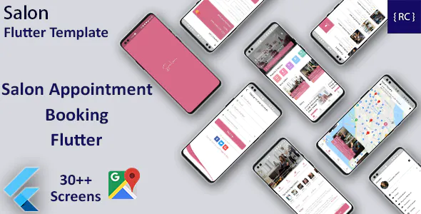 Multi Salon Appointment Booking App Template in Flutter