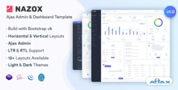 Nazox - Ajax Admin & Dashboard Template