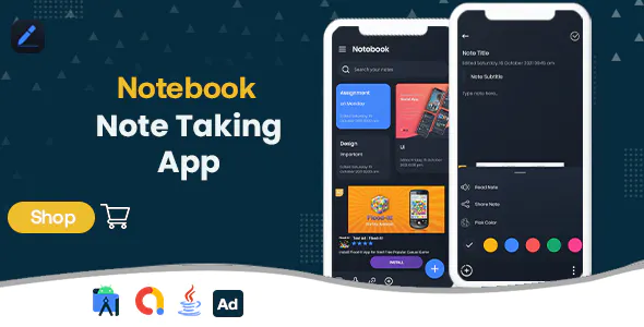 Notebook - Note Taking - Android App with - Admob Ads