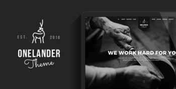OneLander - Creative Landing Page WordPress Theme