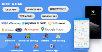 Online Taxi Booking System | Car rental | Car hire | Cab booking | Multivendor | Travel | Vehicle app