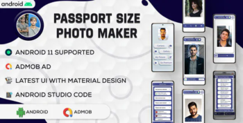 Passport Size Photo Maker - ID Photo Maker Studio - Passport Photo Editor - Android Code -Admob V2.0