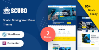 Scubo - Scuba Diving Centre WordPress Theme + RTL