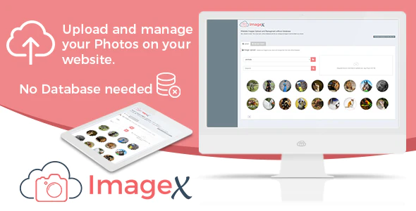 Website Images and Photos Upload & Managment without Database - ImageX