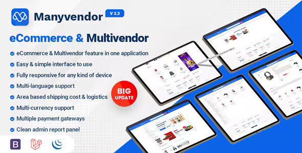 Manyvendor - eCommerce & Multi-vendor CMS