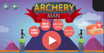 2D Stickman archery shhoting multiplayer game unity Android,IOS