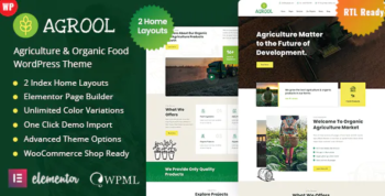 Agrool - Agriculture & Organic Food WordPress Theme