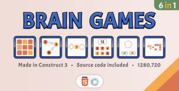Brain Games (6 in 1) - HTML5 Educational games