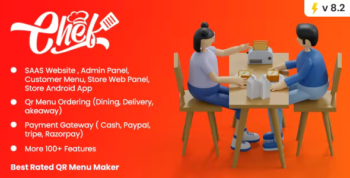 CHEF - SaaS - Contactless Multi-restaurant QR Menu Maker