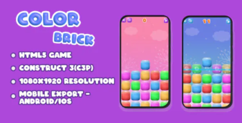Color Brick (HTML5 Game + Construct 3)