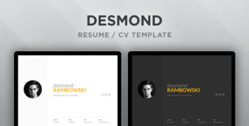 Desmond : Resume / CV HTML Template