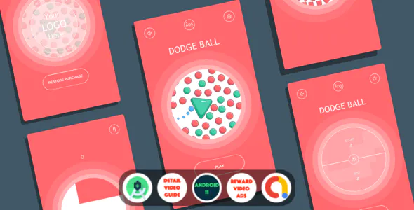Dodge Ball - A Hypercasual Game with Admob Ads