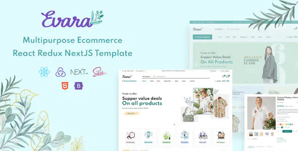 Evara - React Redux NextJS Multipurpose Ecommerce Template
