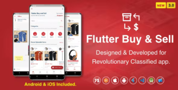 Flutter BuySell For iOS Android ( Olx, Mercari, Offerup, Carousell, Buy Sell, Classified )