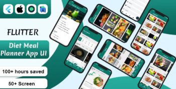 Flutter Diet Meal planner Android App Template + ios App Template - Diet Plan for Weight Loss - Nutr