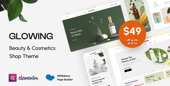 Glowing – Beauty & Cosmetics Shop Theme