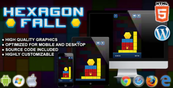 Hexagon Fall - HTML5 Skill Game